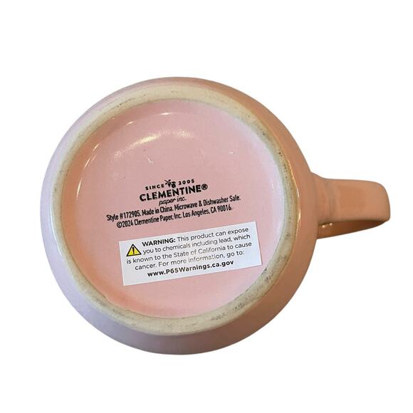 Clementine CATS Christmas Mug 16oz Pink Ceramic Holiday NEW - Picture 5 of 10